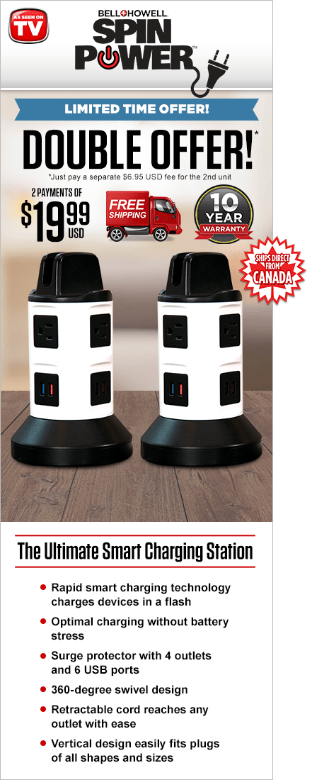 Spin Power™ - The Ultimate Smart Charging Station